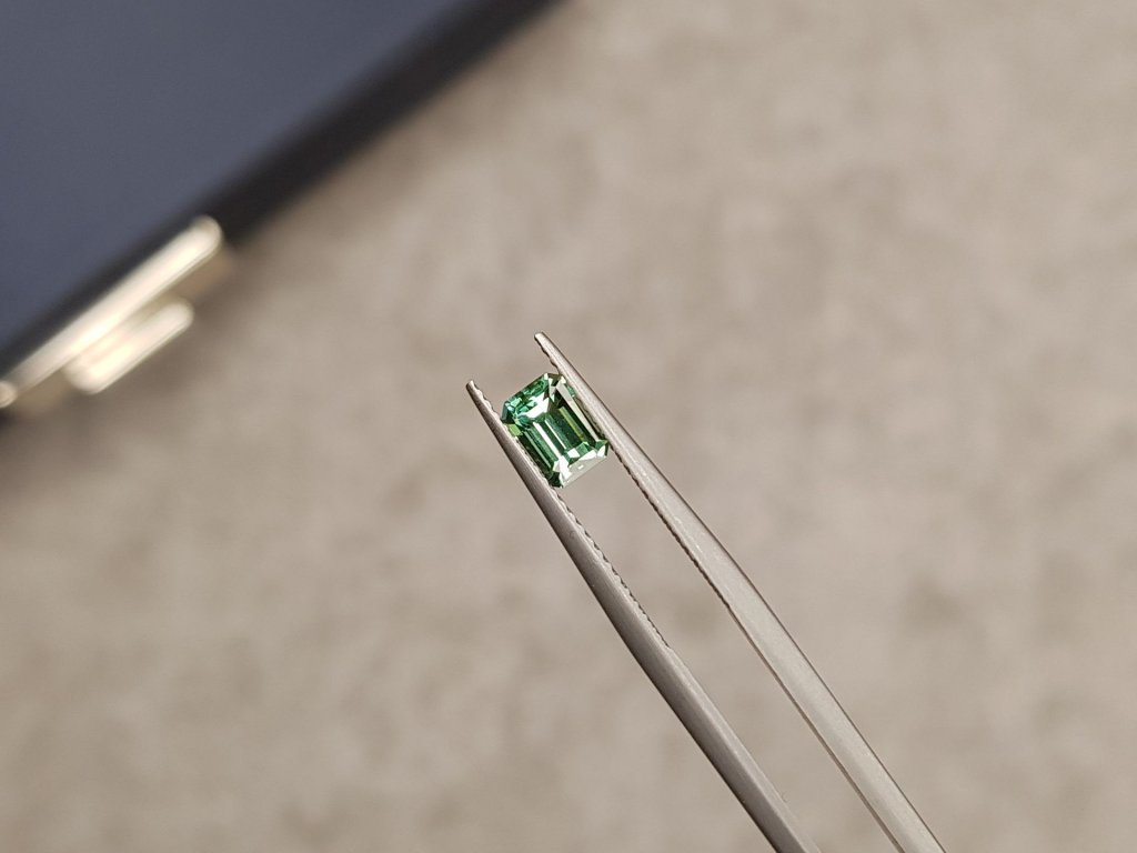 Octagon-cut green tourmaline 0.72 carats Image №2