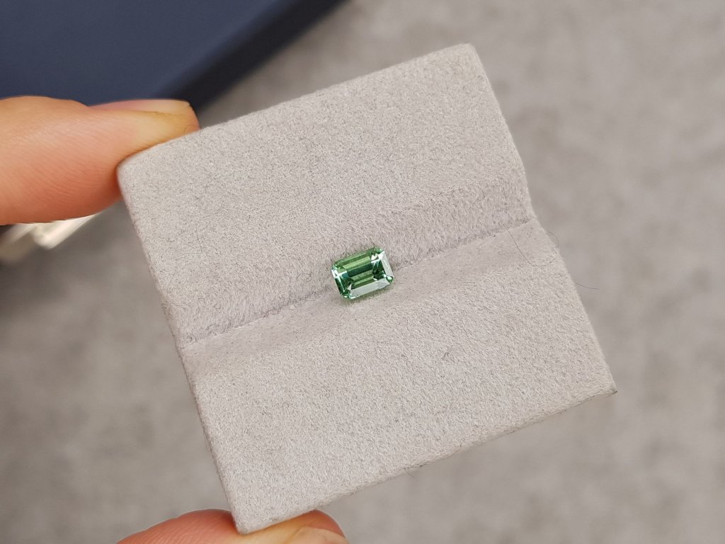 Octagon-cut green tourmaline 0.72 carats Image №3