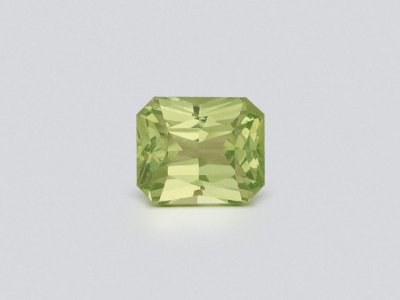 Yellowish-green grossular garnet in radiant cut 1.70 carats, Tanzania photo