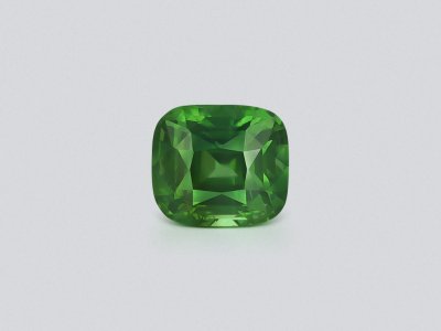 Green zircon cushion cut 3.28 carats, Tanzania  photo