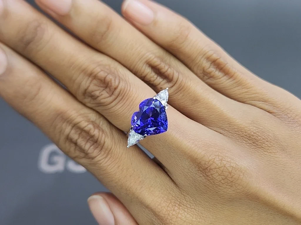 Tanzanite heart shape 7.63 carats, Tanzania Image №5