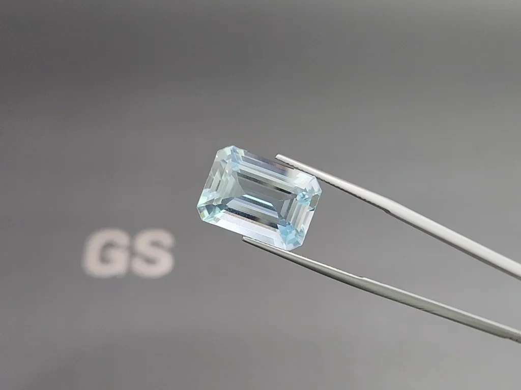 Large aquamarine octagon cut  14.99 carats, Madagascar  Image №3