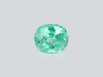 Paraiba Neon Green cushion cut 4.30 carats, Mozambique photo