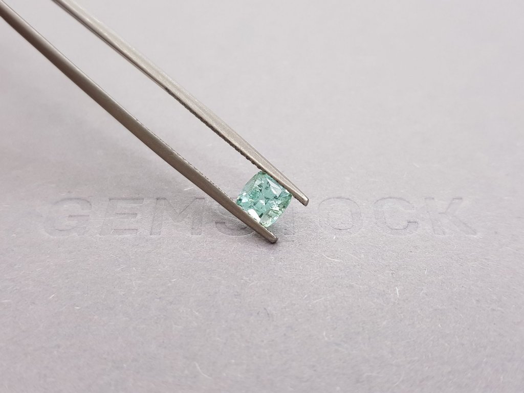 Cushion cut greenish blue tourmaline 0.74 ct Image №4