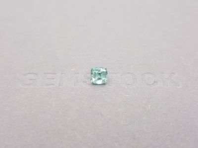 Cushion cut greenish blue tourmaline 0.74 ct photo