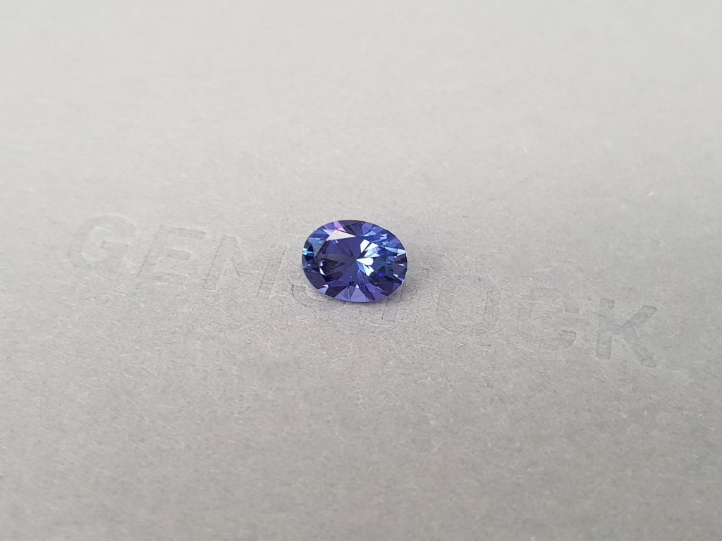 Blue tanzanite untreated oval cut 1.93 ct, Tanzania Image №3