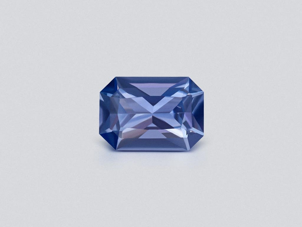 Radiant cut blue sapphire 0.91 carat, Sri Lanka Image №1