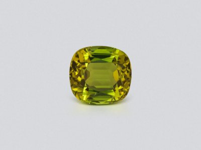 Greenish-yellow tourmaline in cushion cut 5.32 carats, Africa photo