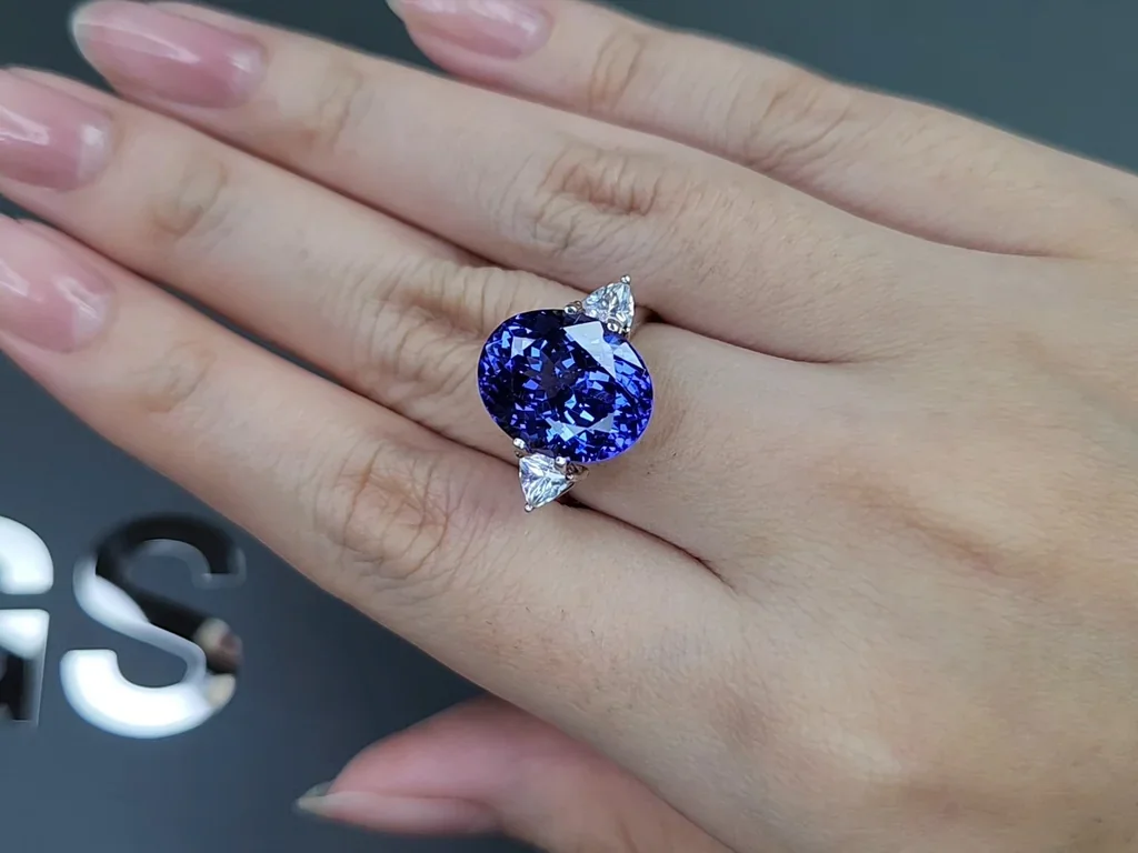 Tanzanite in oval cut 9.00 carats, Tanzania Image №5