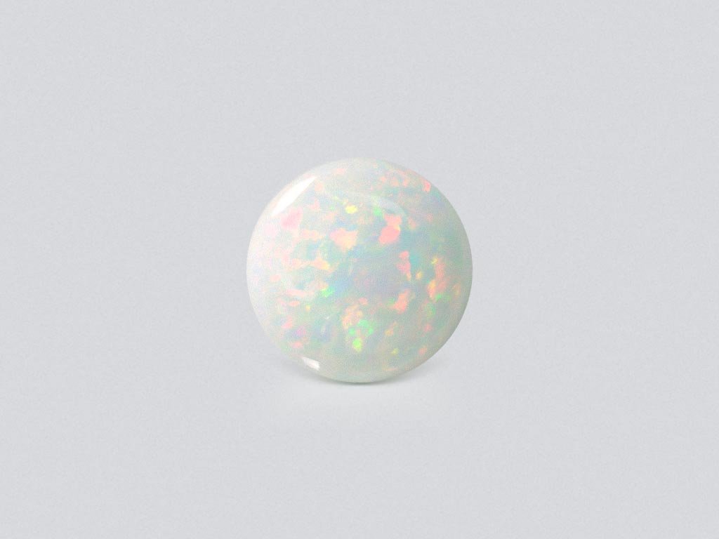 White opal round cut 16.50 carats, Ethiopia Image №1