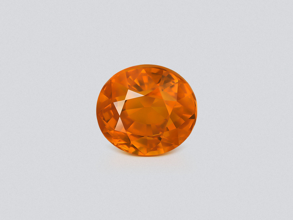 Garnet spessartine Fanta Color oval cut 2.55 carats, Africa Image №1
