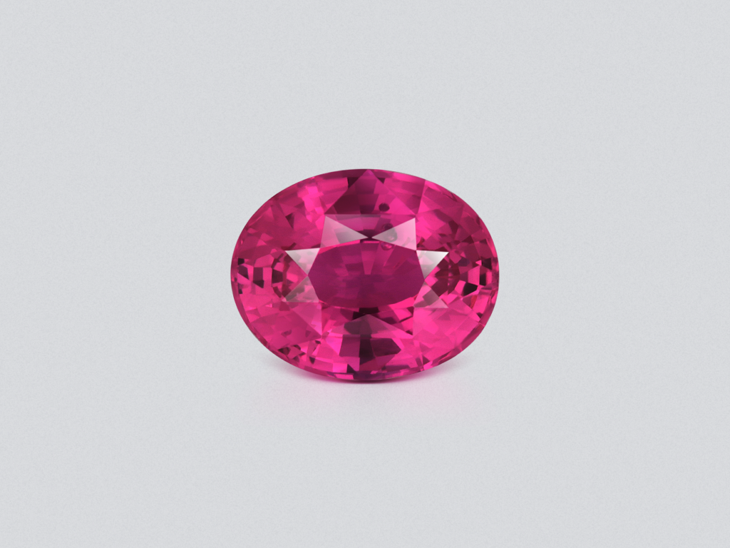 Unheated sapphire Vivid Pink oval cut 2.05 carats, Sri Lanka   Image №1