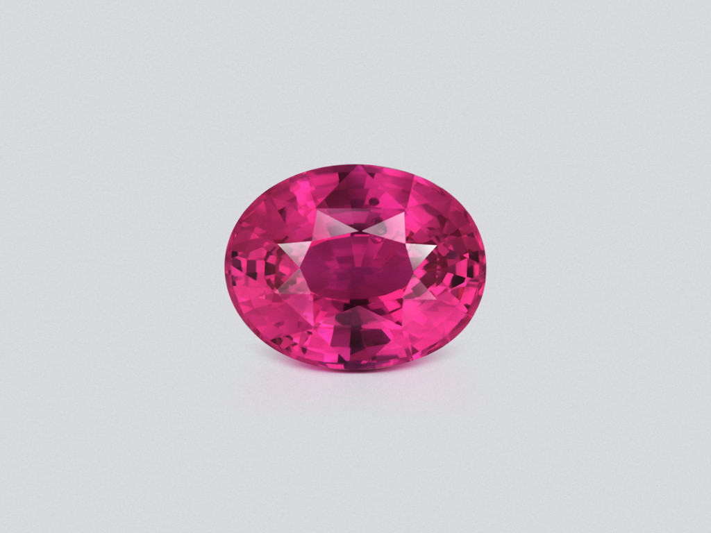 Unheated sapphire Vivid Pink oval cut 2.05 carats, Sri Lanka   Image №1