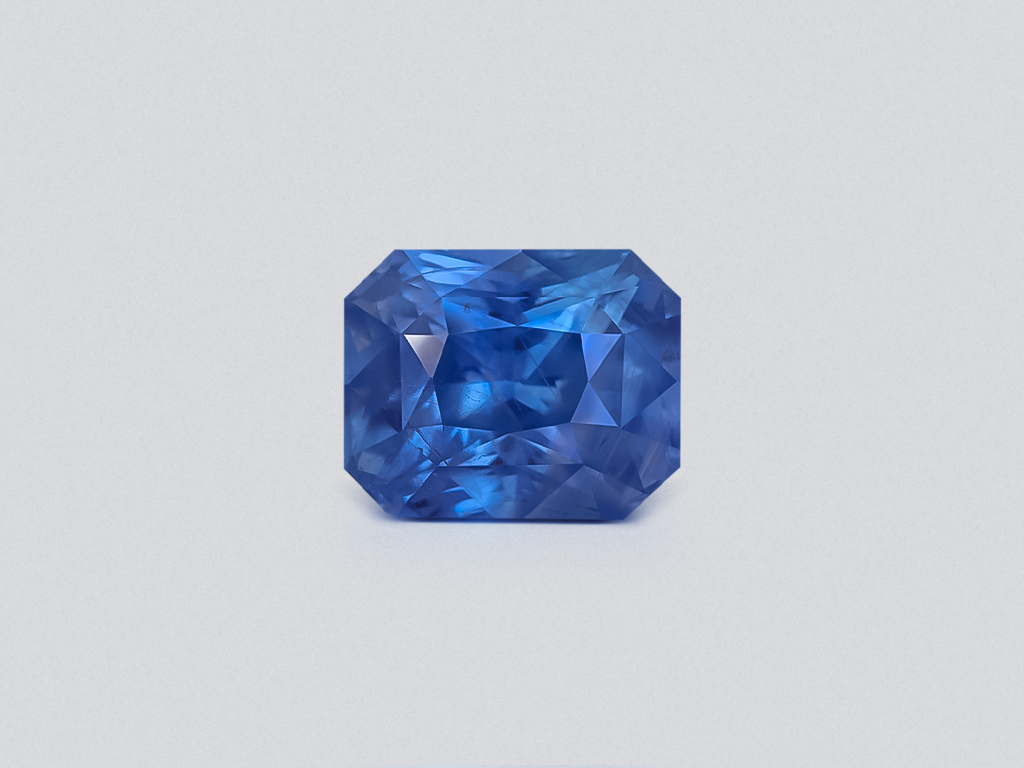 Unheated sapphire Intense Blue octagon cut 3.52 carats, Sri Lanka Image №1