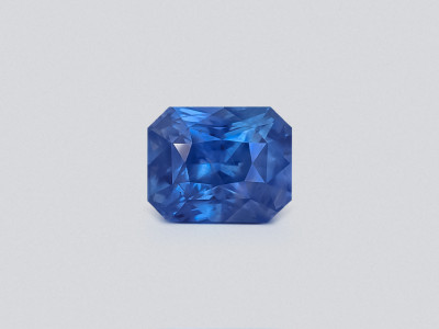 Unheated sapphire Intense Blue octagon cut 3.52 carats, Sri Lanka photo