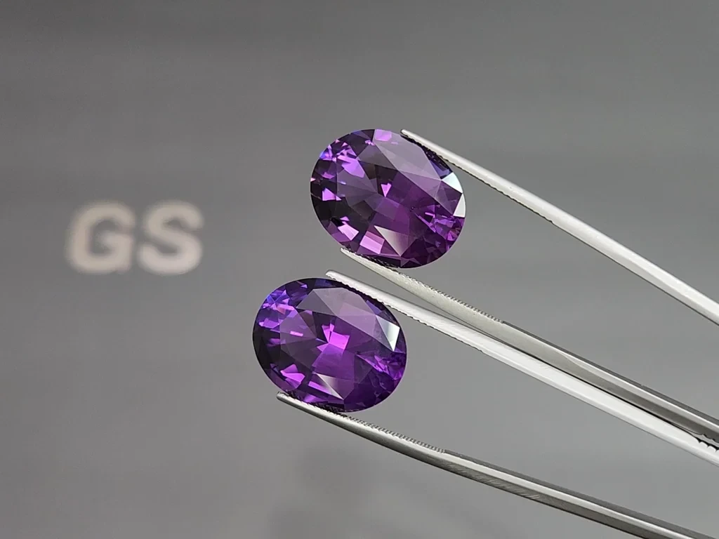 Set amethyst oval cut 42.36 carats, Brazil Image №3