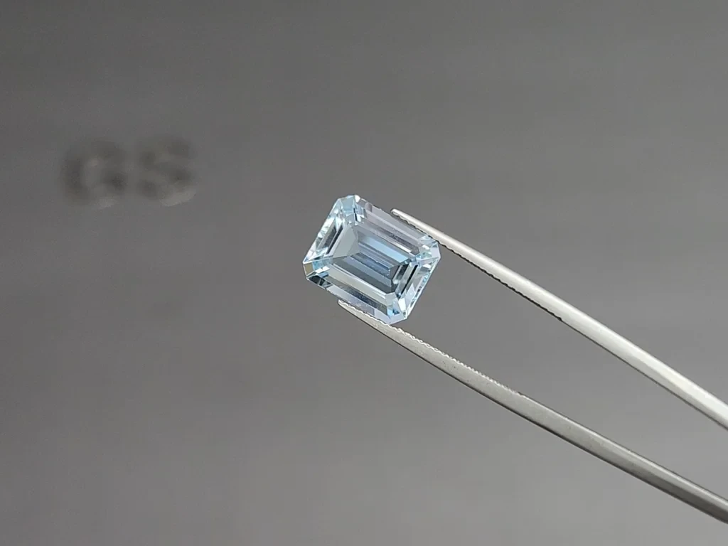 Aquamarine octagon cut 5.47 carats, Madagascar Image №3