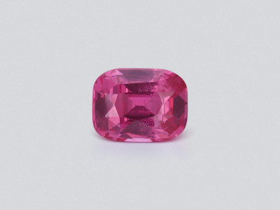 Vibrant Vivid Pink Mahenge spinel in cushion cut 2.57 carats, Tanzania photo