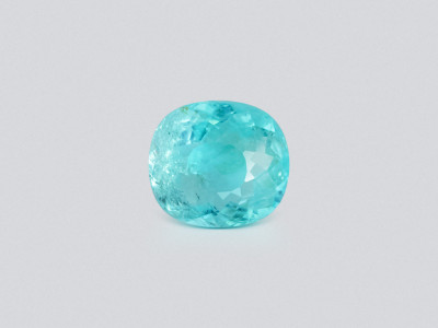 Paraiba greenish blue cushion cut 6.61 carats, Mozambique photo