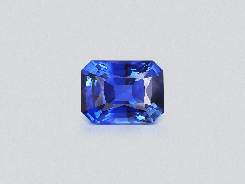 Unheated sapphire Royal Blue octagon cut 3.59 carats, Sri Lanka Image №1