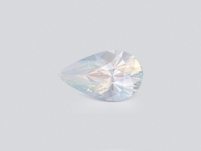 Rainbow moonstone pear cut 5.32 carats, Madagascar photo