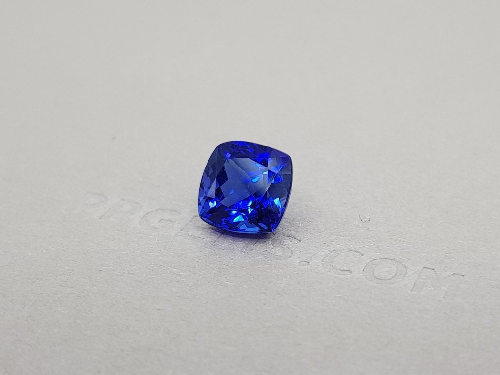 Unheated cushion cut tanzanite, 4.37 ct, GRS Image №3