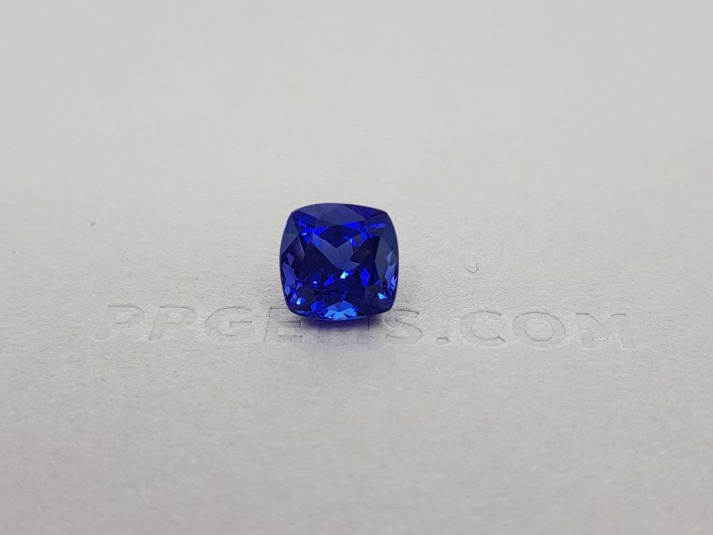Unheated cushion cut tanzanite, 4.37 ct, GRS Image №1