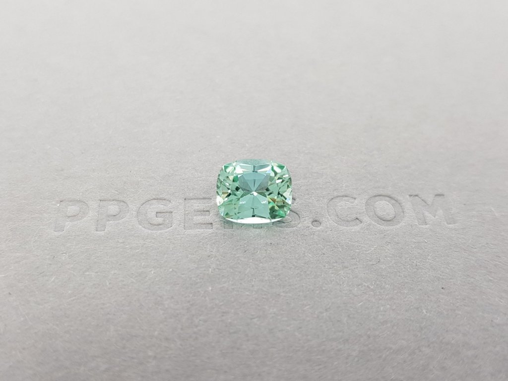 Greenish blue cushion cut tourmaline 1.45 ct, Afghanistan Image №1