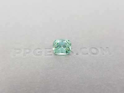 Greenish blue cushion cut tourmaline 1.45 ct, Afghanistan photo