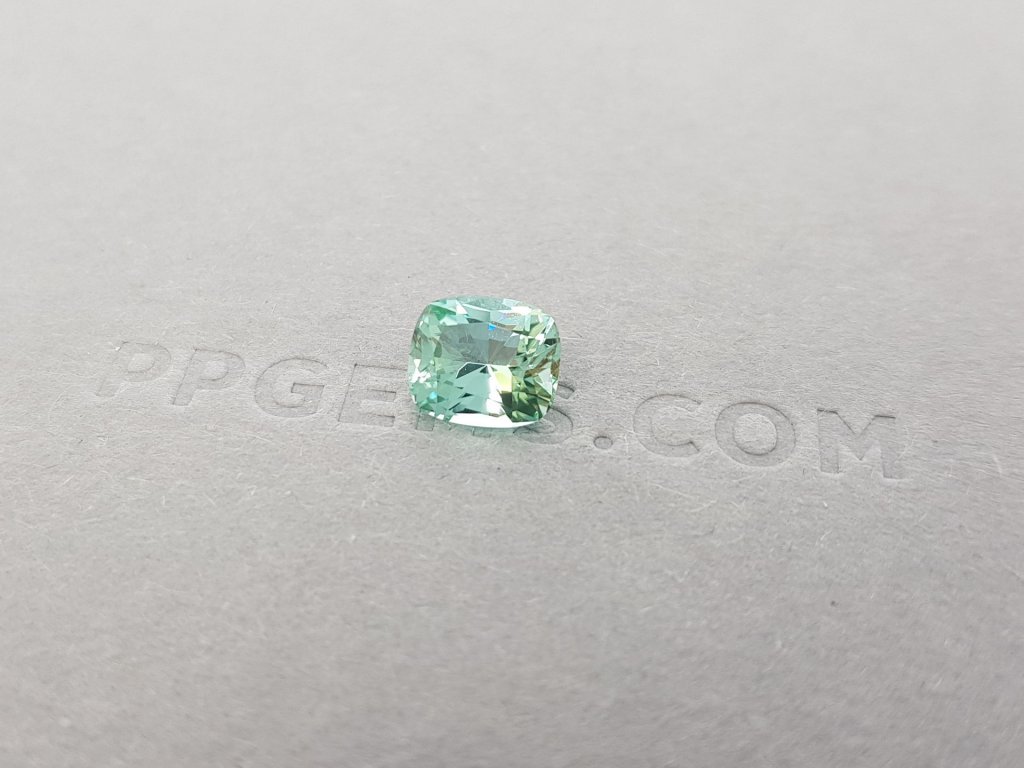 Greenish blue cushion cut tourmaline 1.45 ct, Afghanistan Image №3