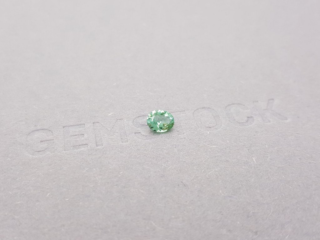 Bluish-green oval cut tourmaline 0.34 ct Image №3
