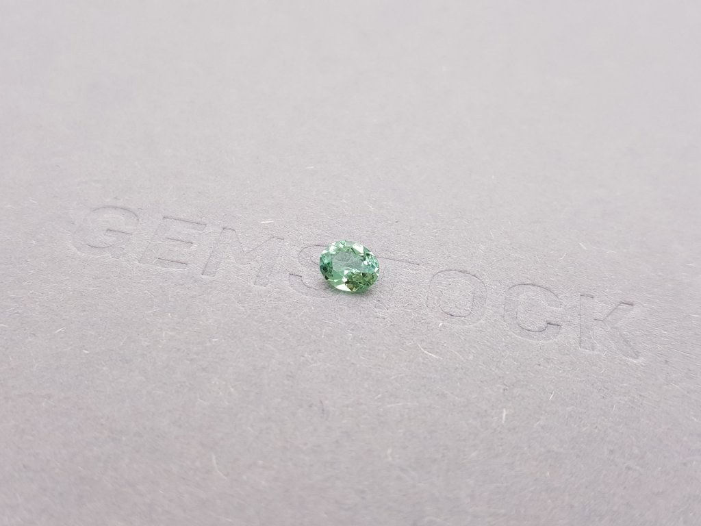 Bluish-green oval cut tourmaline 0.34 ct Image №4