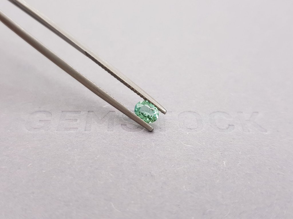 Bluish-green oval cut tourmaline 0.34 ct Image №5