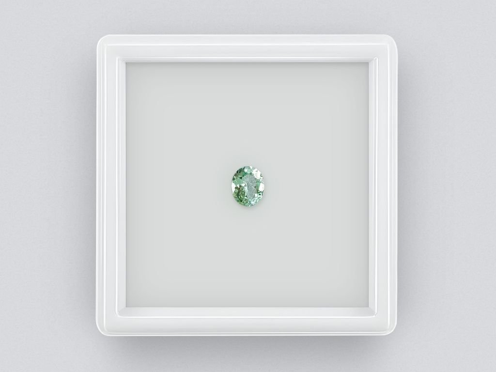Bluish-green oval cut tourmaline 0.34 ct Image №1