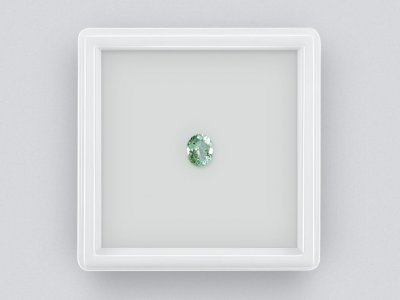 Bluish-green oval cut tourmaline 0.34 ct photo