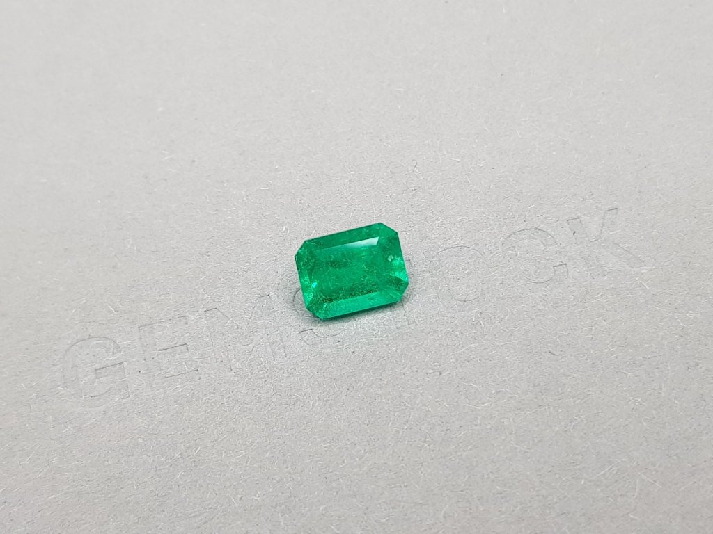 Colombian emerald Vivid Green 1.95 ct octagon cut Image №4