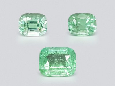 Cushion cut Paraiba tourmaline set 2.54 ct, Mozambique photo