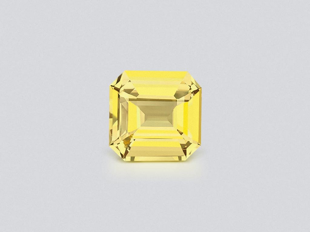 Untreated vivid yellow sapphire in octagon cut 10.14 carats, Sri Lanka Image №1