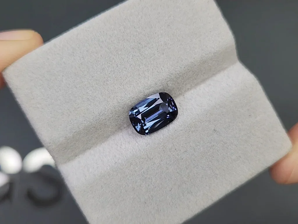 Cushion-cut blue spinel 2.13 carats, Tanzania Image №4