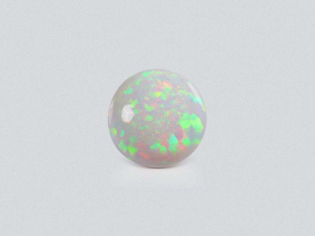 Large White opal round cut 31.23 carats, Ethiopia Image №1