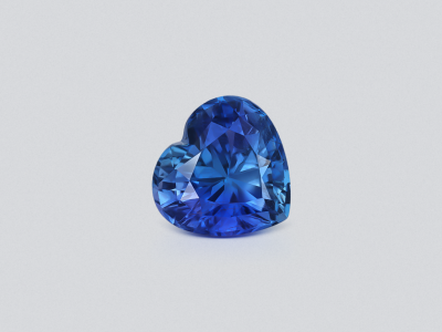 Unheated Cornflower Blue sapphire in heart shape 8.04 carats, Sri Lanka photo