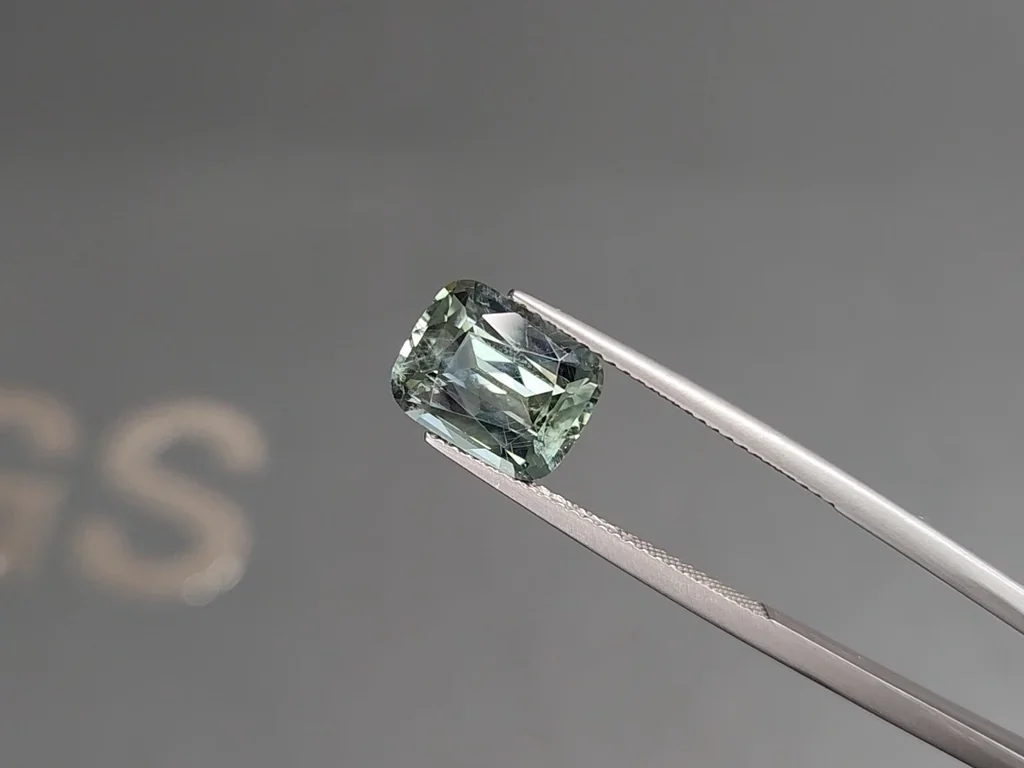 SapphireTeal cushion cut 4.56 carats, Madagascar Image №3