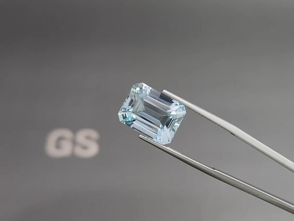 Aquamarine octagon cut 10.15 carats, Madagascar  Image №3