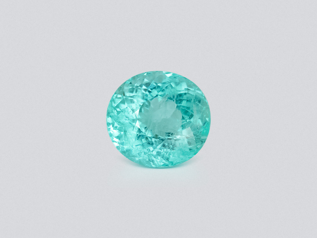 Paraiba Neon Green oval cut 12.89 carats, Mozambique Image №1