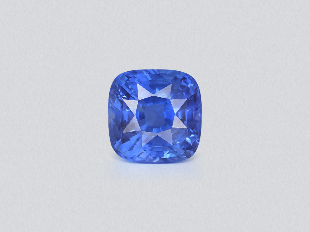 Unheated sapphire Cornflower Blue cushion cut  8.14 carats, Sri Lanka Image №1