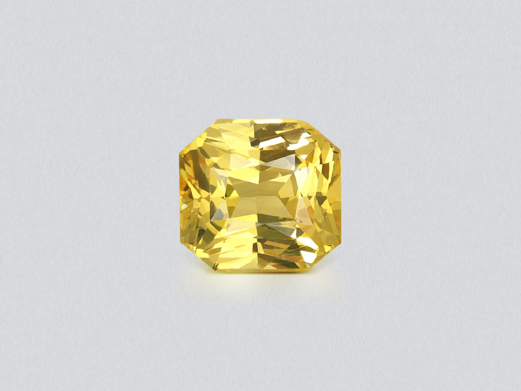 Unheated sapphire Golden Yellow effect chameleon radiant cut  2.06 carats, Sri Lanka Image №1