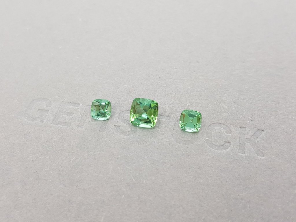 Set of tourmalines from Afghanistan, cushion cut 1.76 ct Image №2
