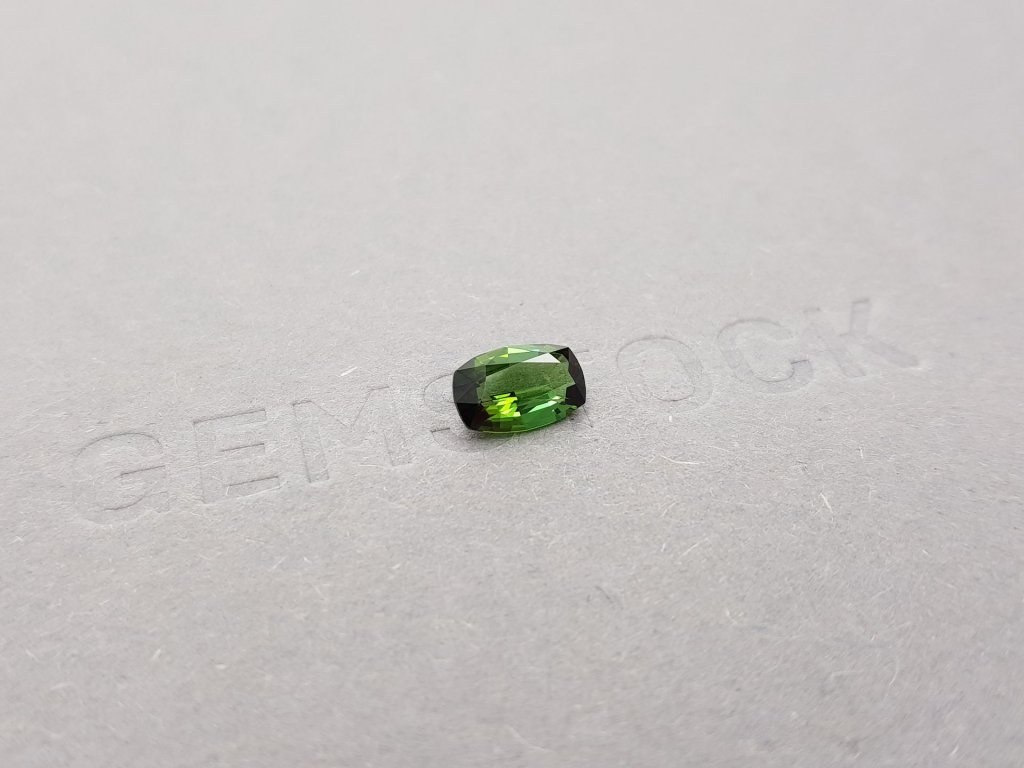 Intense green cushion cut tourmaline 0.94 ct Image №2