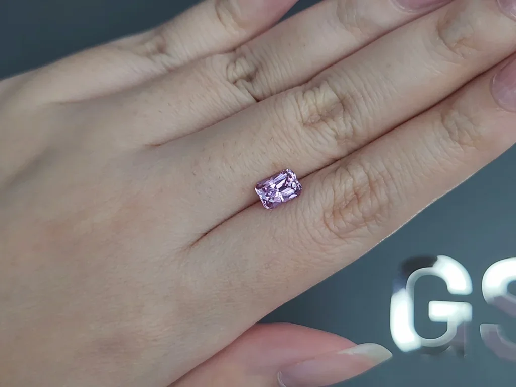 Unheated Baby pink sapphire in radiant cut 1.60 carats, Madagascar  Image №2