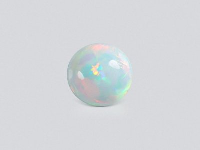 Large white opal  round cut 28.53 carats, Ethiopia photo
